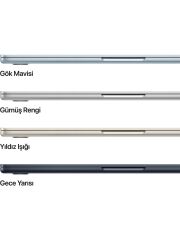 MacBook Air M4 16GB 256GB SSD macOS 13'' Taşınabilir Bilgisayar Gök Mavisi MC6T4TU/A
